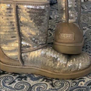 UGG silver boots